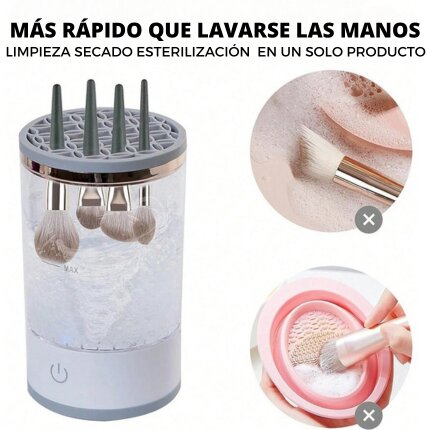 Limpiador de Brochas de Maquillaje Eléctrico con Esterilización UV