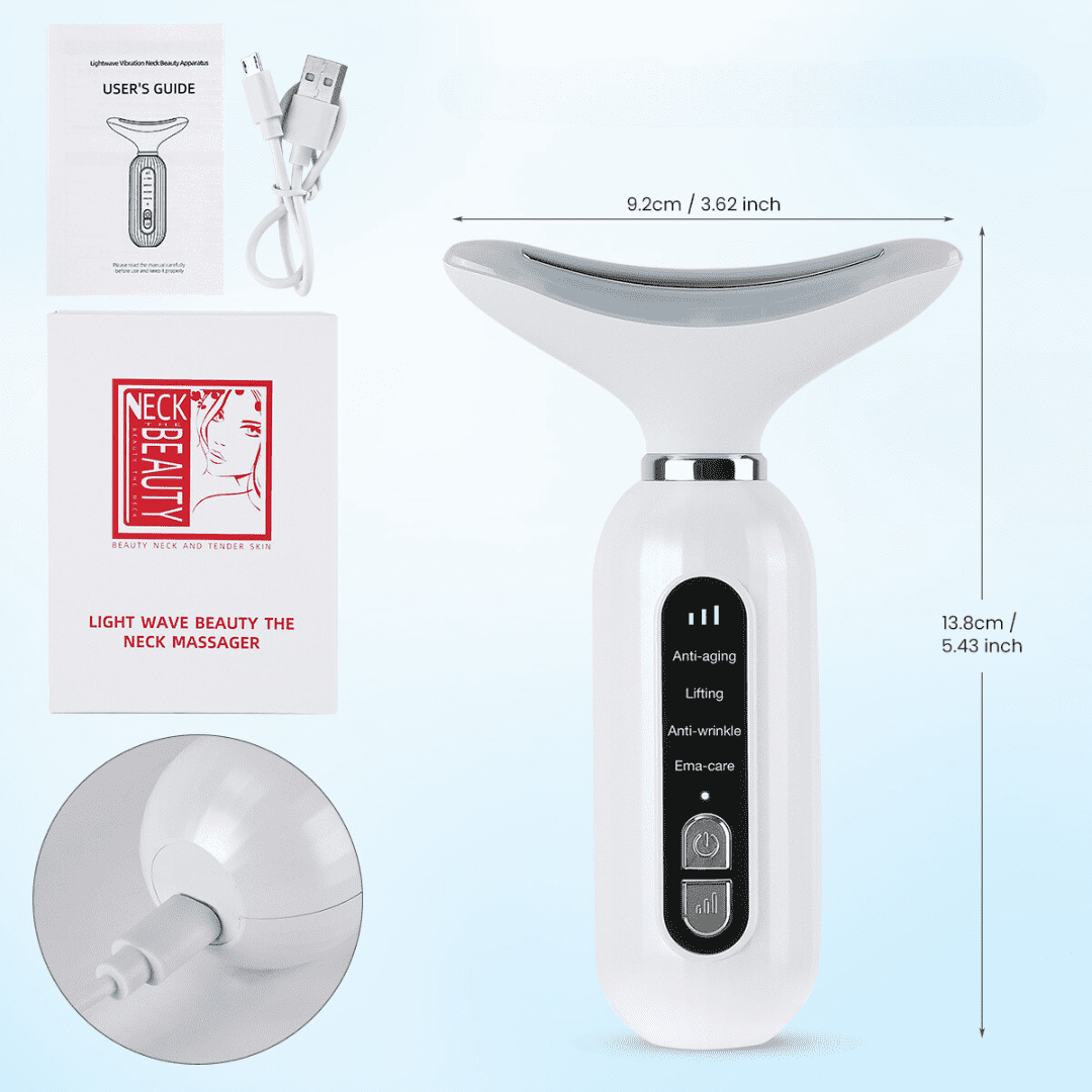 Masajeador Facial y Cuello AntiEdad con LED