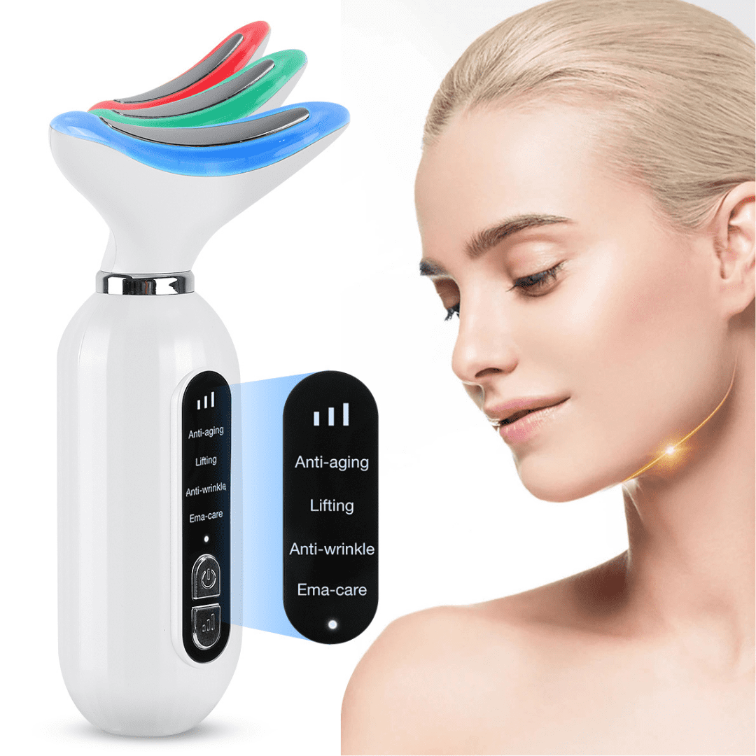 Masajeador Facial y Cuello AntiEdad con LED