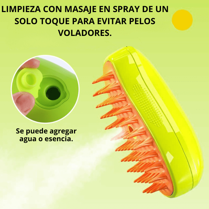 Cepillo de vapor para mascotas