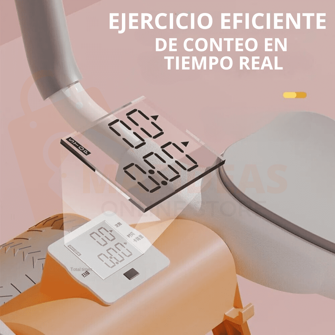 ⚡ Rueda Abdominal de Rebote Automático con Temporizador 💪⏱️