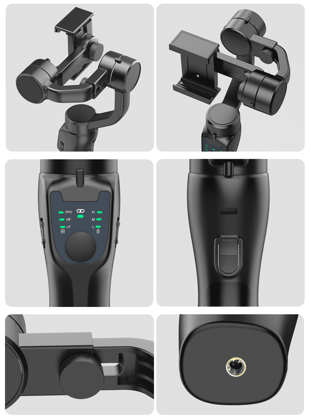 ⚡ Estabilizador de Celular Gimbal 3-Axis 🎬