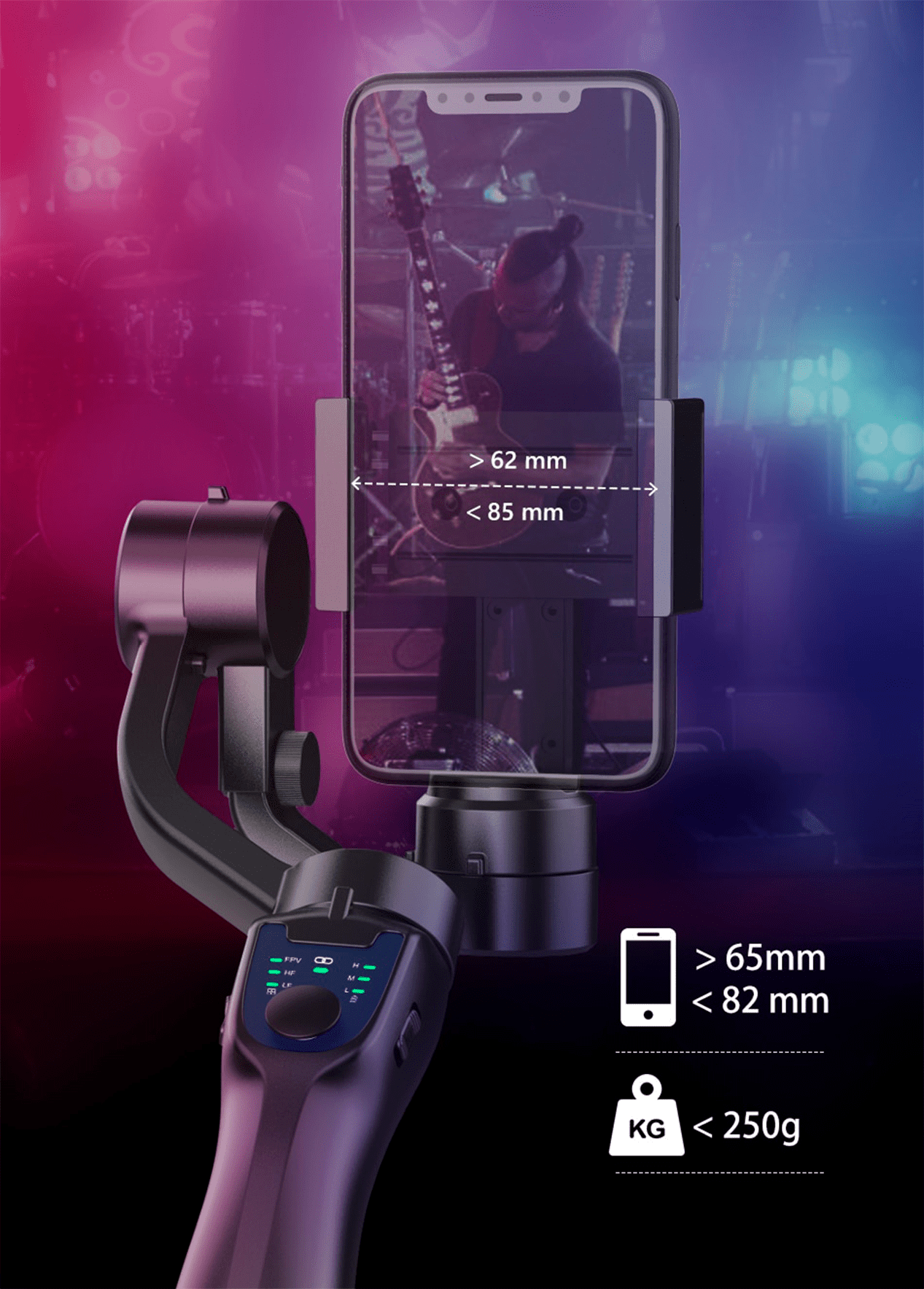 ⚡ Estabilizador de Celular Gimbal 3-Axis 🎬